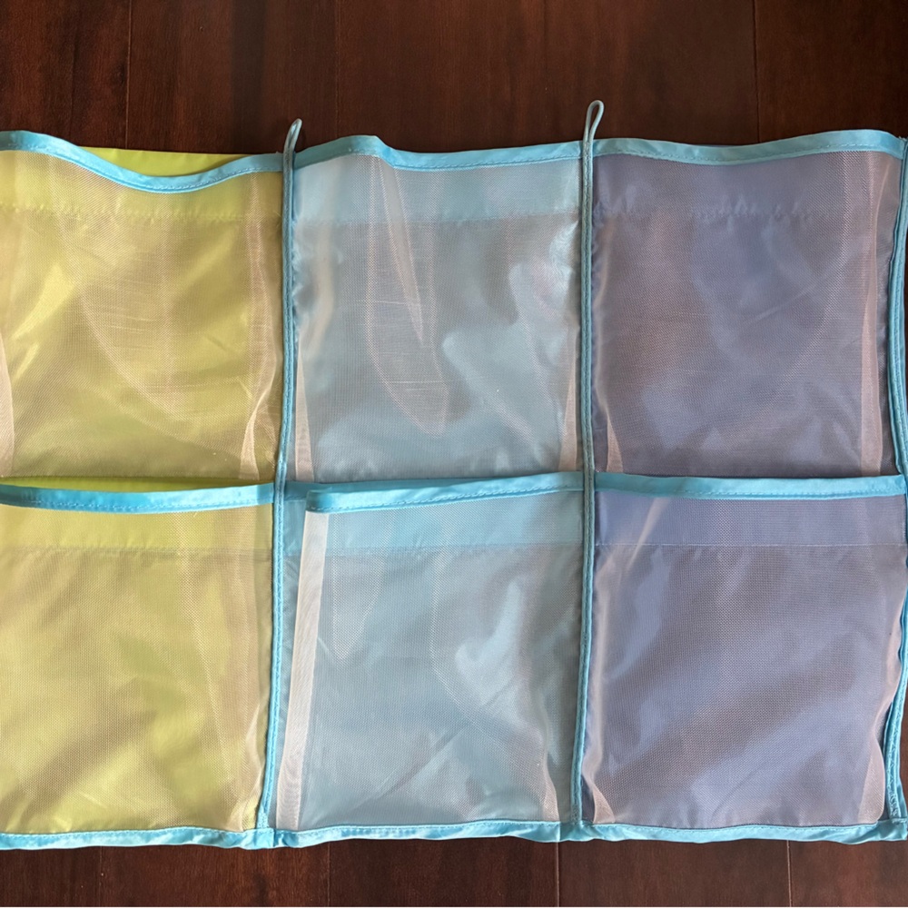 IKEA Kusiner 6 pocket Blue and Yellow Hanging Organizer storage